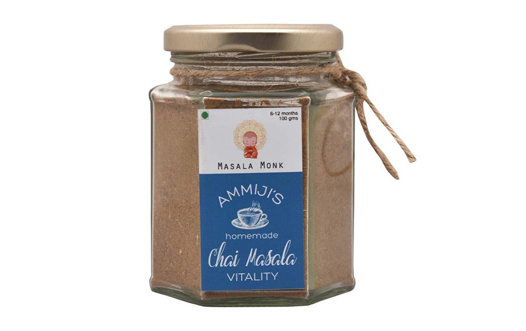 Masala Monk Ammiji's Chai Masala Vitality   Glass Jar  100 grams